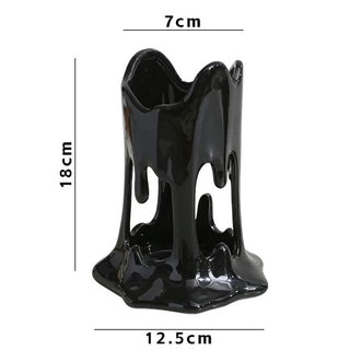 Melting Ceramic Brush Stand  Candle Holder Storage