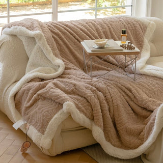Leaf pattern blanket single size 150 x 200 cm blanket for protection against air conditioning.