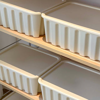 Storage Box with Lid Stackable Container 2 Types