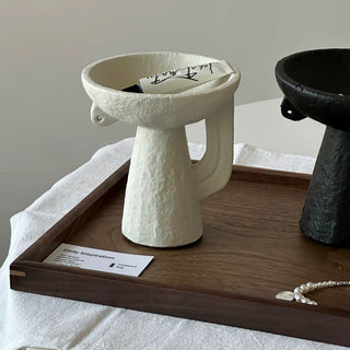 Ceramic Cup Stand Accessory Tray  Aromatherapy Small Item Holder