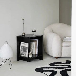 way Square Storage Side Table  Magazine Rack Storage Monotone