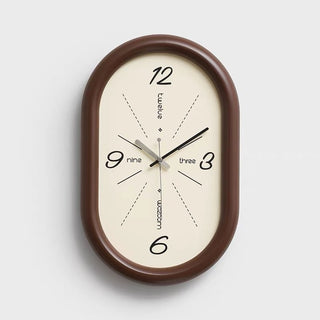 Oval Chubby Frame Clock  Wall Clock