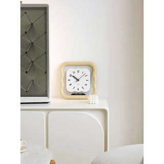 Square Wave Clear Clock  Wall Clock