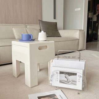 Portable Clear Acrylic Magazine Rack Storage