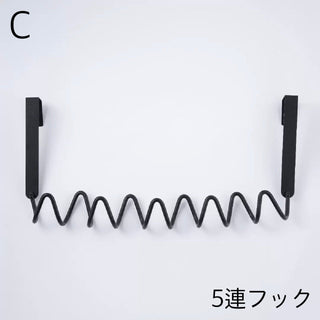 Black Wavy Door Hooks  3 Types   Hanger Hooks   Suitable for Rental Properties  No Drilling Required