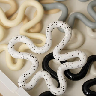 Wavy Ceramic Trivet     Decorative Object