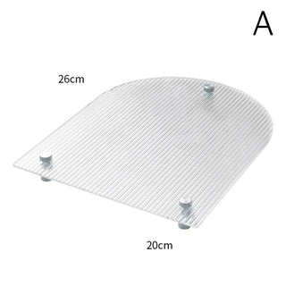 Legged Striped Acrylic Tray