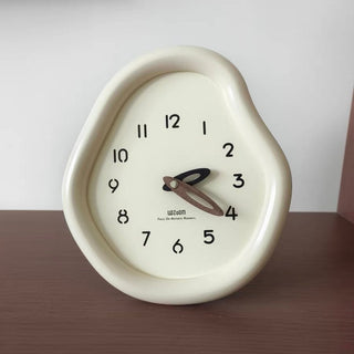 Chubby Frame Curved Design Clock  Table Clock