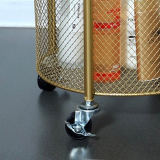 tier laundry basket with casters storage cart