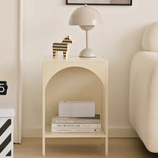 Legged Arch Iron Side Table  with Storage
