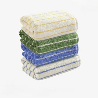Simple Pin Stripe Color Face Towel     100% Cotton  Combed Cotton  Absorbent