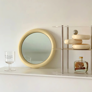 Round Frame Simple Wall Mirror