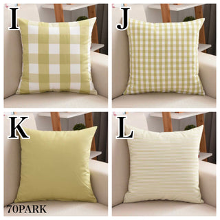 Checkered & Striped Cushion Covers  12 Types