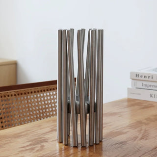 Stainless steel silver irregularly shaped tray compote fruit basket container small item holder