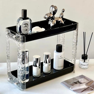 Lightweight Clear Tier Cosmetic Storage Rack