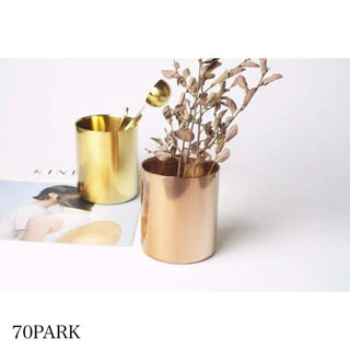 Gold Color Brush Stand Pen Holder
