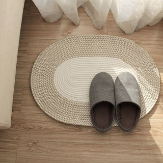Rope Knit Oval Mat   Entrance Mat