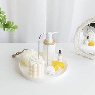Arch Round Tray with Handle Monotone