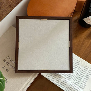 Wood Frame Square Lettering Mirror  Mirror Tray Art
