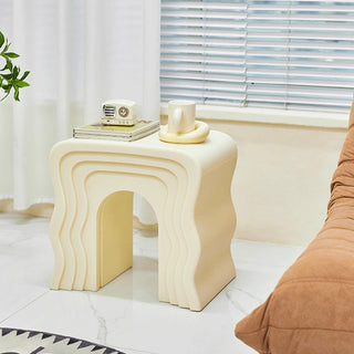 Unique Wave Arch Side Table  Stool