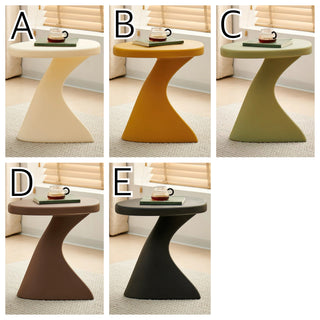 Curved Design Colorful Side Table
