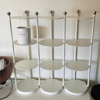 Iron Frame Tier Storage Display Rack  with Cup Holder