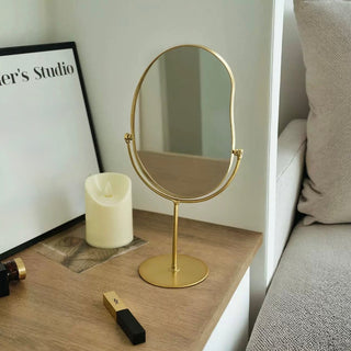 AdjustableAngle Nuance Oval Tabletop Mirror  Mirror Stand