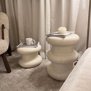 Chubby Round Tier Side Table Stool