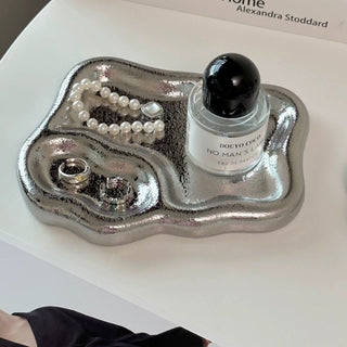 Cloud-type ceramic accessory tray 4 types in total plate