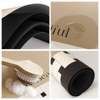Monochrome Oval-shaped Mat 50x80cm 4 types  Quick-drying