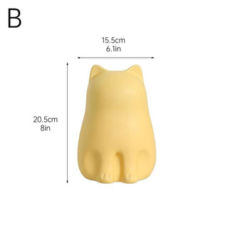 Sitting Cat Ceramic Tissue Case  Cat Tissue Box