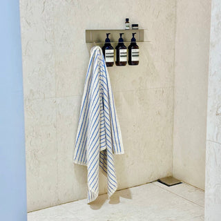 Simple Pin Stripe Color Bath Towel     100% Combed Cotton  Absorbent  Large Size Towel Blanket