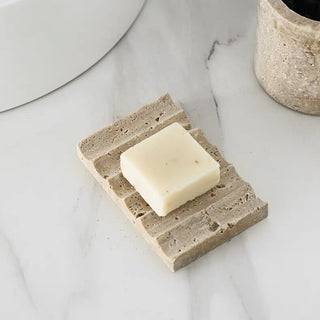 Travertine Wavy Tray Natural Marble Soap Dish