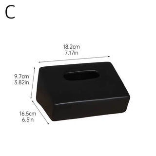 Ceramic Slanted Simple Tissue Case