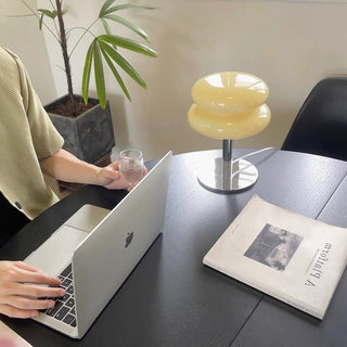 Macaron Glass Table Light USB Lamp