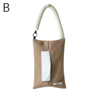 Hanging Fluffy Boa Tissue Case   Car Wall Mountable