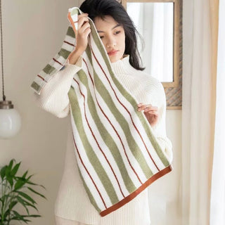 Mixed Stripe Color Face Towel  100% Cotton Combed Cotton Absorbent