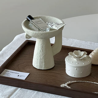 Ceramic Cup Stand Accessory Tray  Aromatherapy Small Item Holder