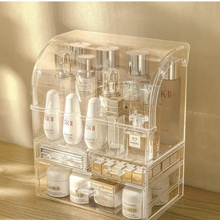 Clear Large Capacity Cosmetic Box 2 Sizes  Makeup Storage