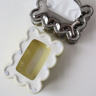 Ceramic Wave Design Tissue Case