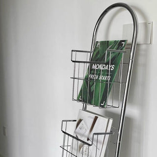 Castered Vertical Magazine Rack Storage Display