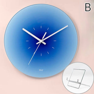 Gradient Clock with Stand  Wall Clock