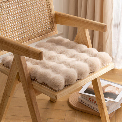 Pokopoko Faux Fur Chair Cushion