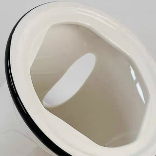 Two-tone ceramic stand tissue case