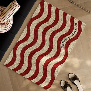 Striped entrance mat 50 x 80 cm mud-removing mat