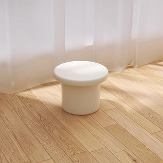 White Cream Stool  Chair Side Table