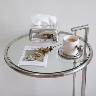Silver Metallic Simple Tissue Case