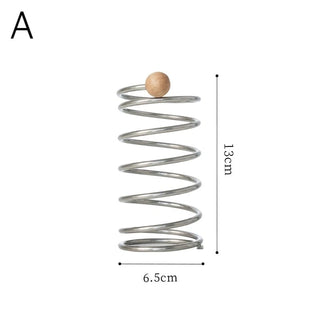 Woodball Stainless Steel Spring Brush Stand  Pen Holder