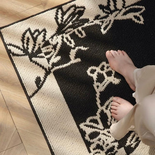 Elegant Flower Design Door Mat 2 Sizes: 50x80cm and 60x90cm