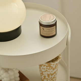 Castered Iron Round Side Table